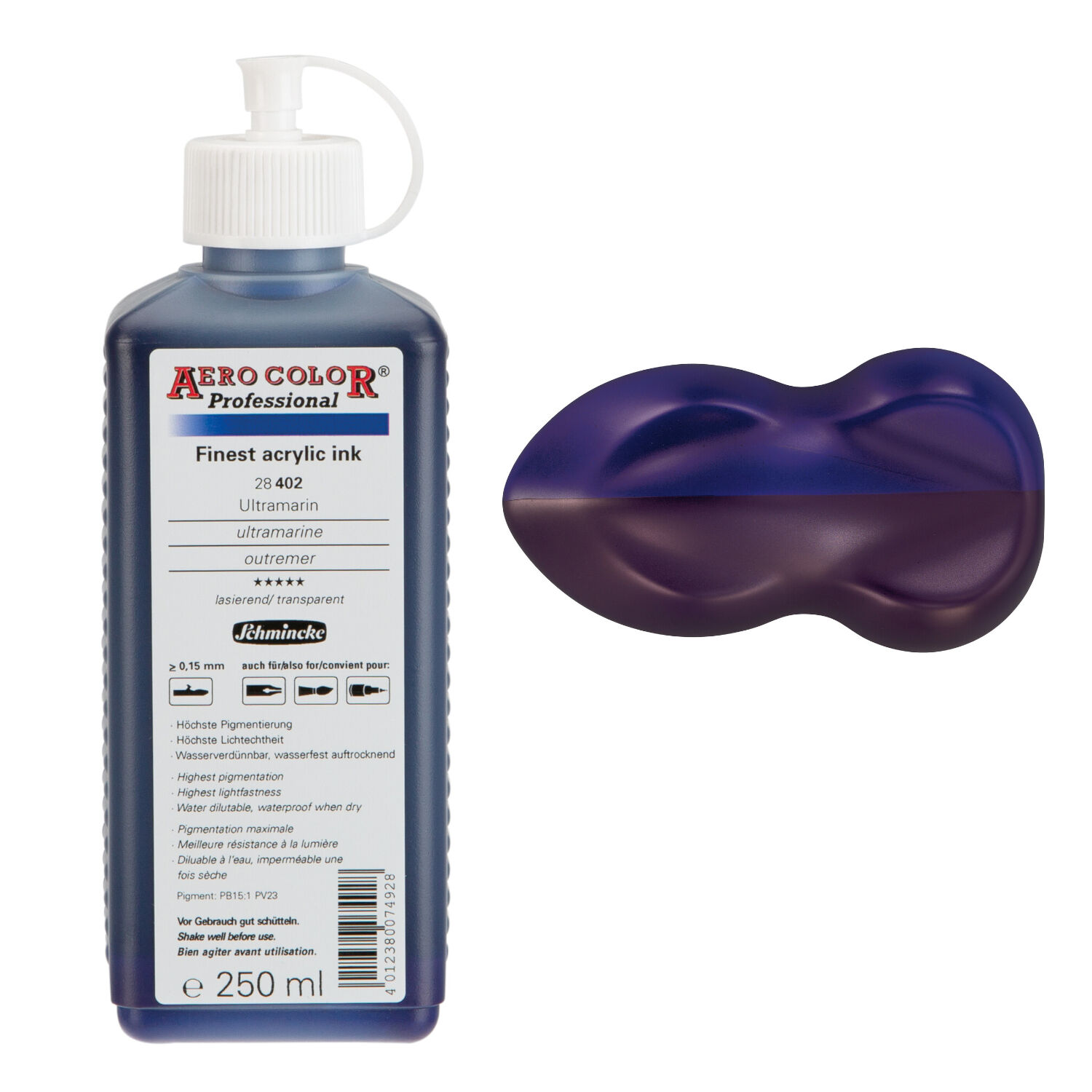 AERO COLOR Airbrushfarbe 250ml Ultramarin