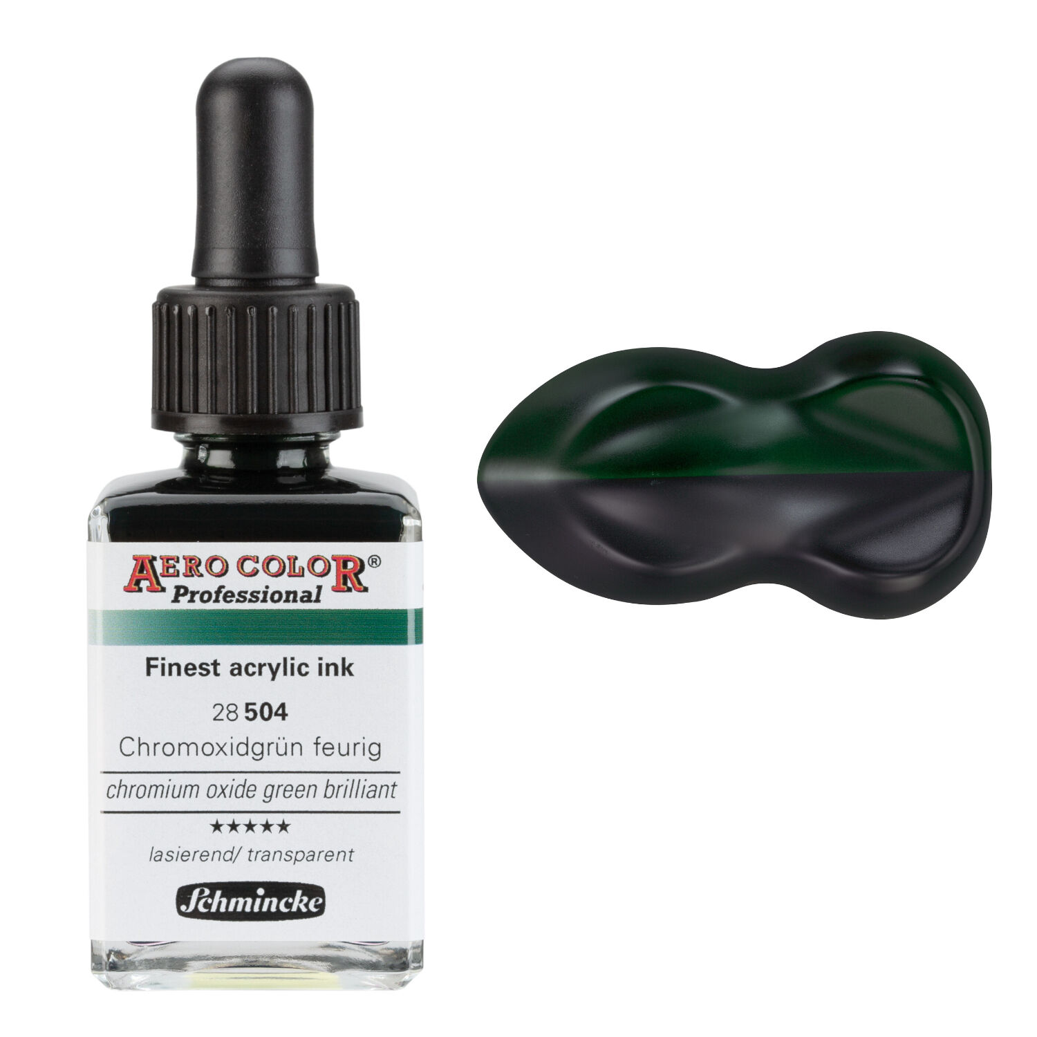 AERO COLOR Airbrushfarbe 28ml Chromoxidgrn feurig