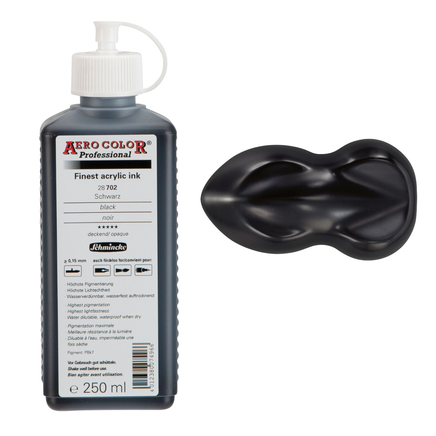 AERO COLOR Airbrushfarbe 250ml Schwarz