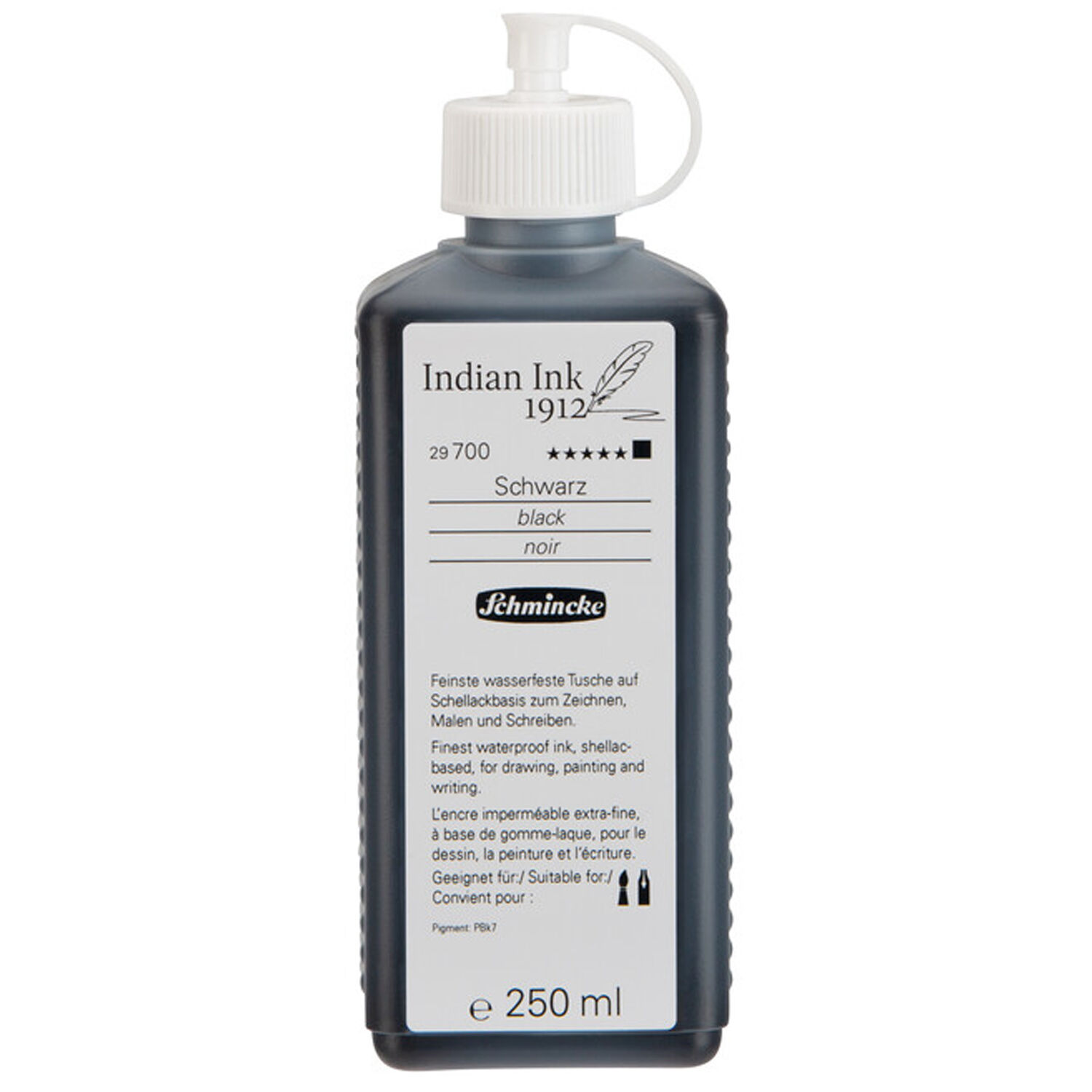 NEU Schmincke Indian Ink 1912, schwarz, 250 ml