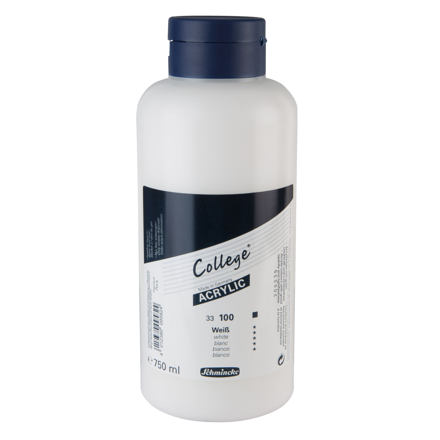 College Acrylic Acrylfarbe, 750ml, Wei