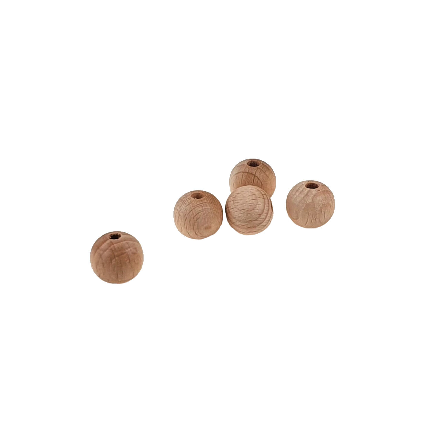 Holzkugeln halbgebohrt, Gr��e 10mm, 10 St�ck