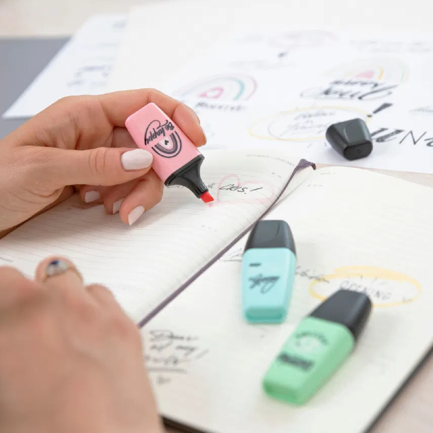 STABILO Textmarker Boss Mini, Pastellove Edition 2.0, Zartes Trkis Bild 4