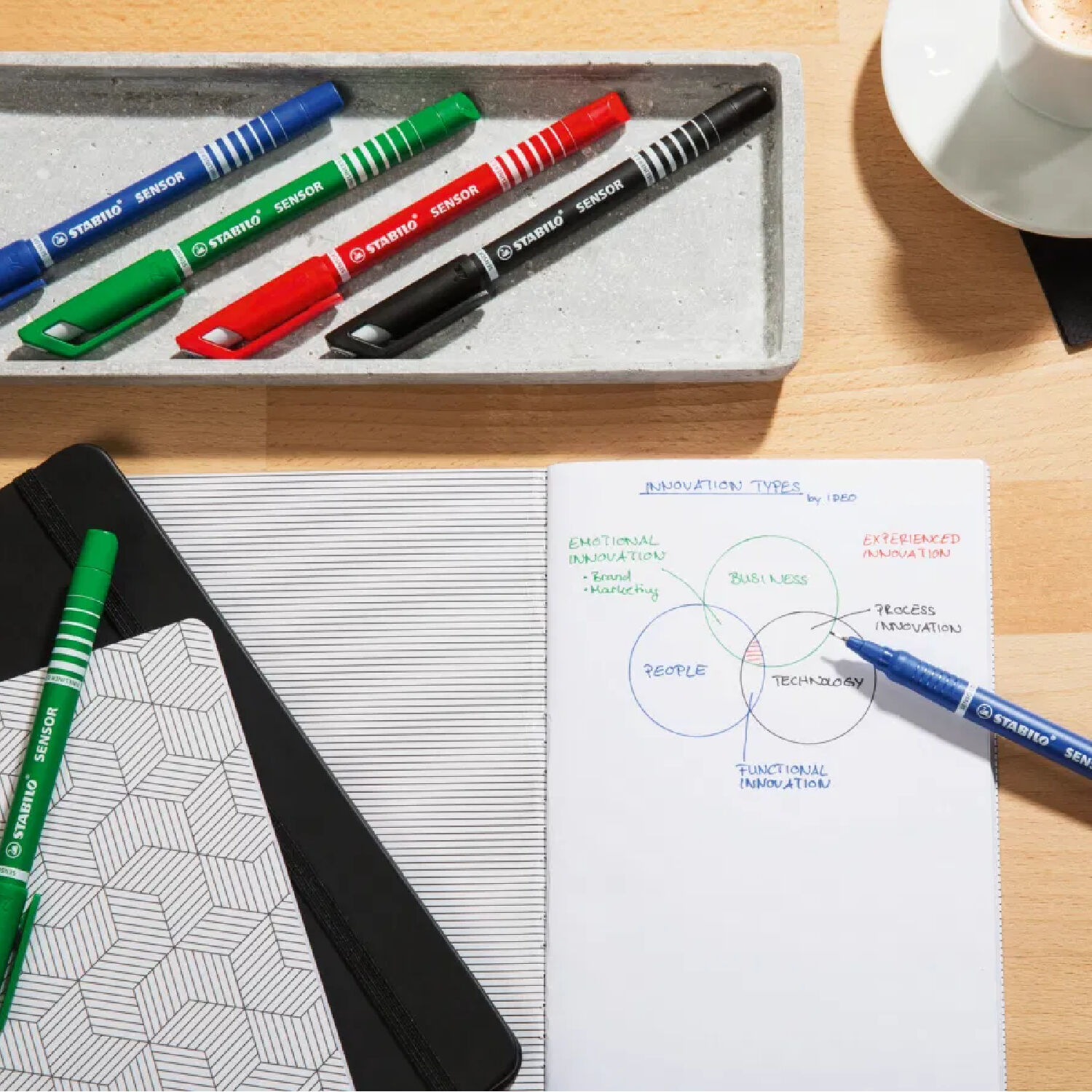 STABILO Fineliner Sensor Medium, 0,7 mm, Rot Bild 3