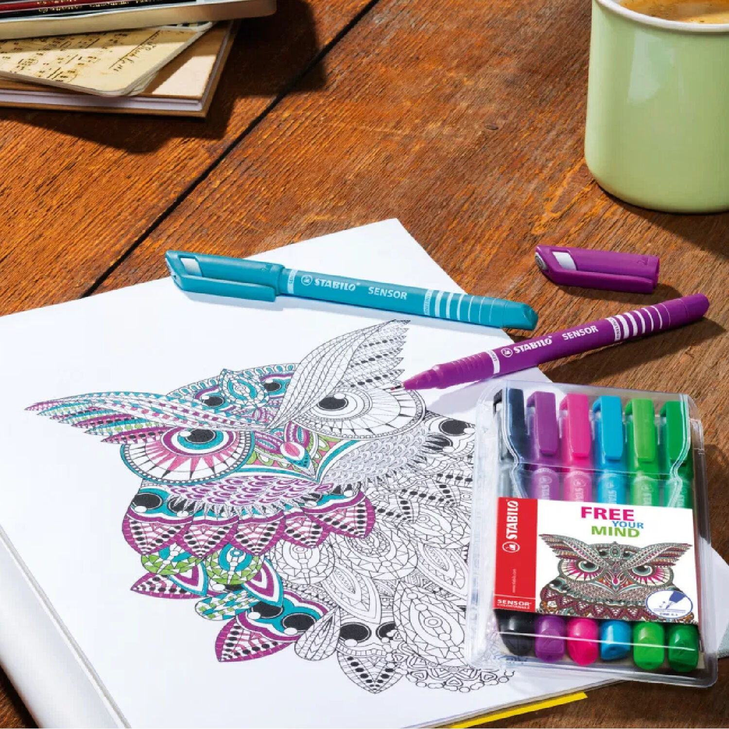 STABILO Fineliner Sensor Medium, 0,7 mm, Rot Bild 4