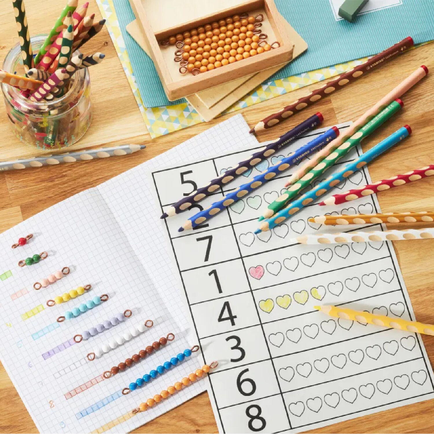 STABILO EASYcolors, Ergonomischer Buntstift fr Rechtshnder, 24er Etui Bild 2