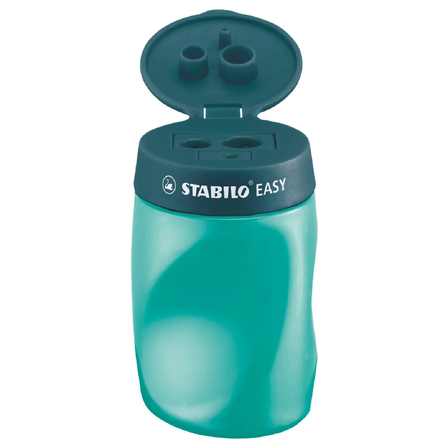 STABILO EASYsharpener, Ergonomischer Dosenspitzer fr Rechtshnder, Petrol Bild 2