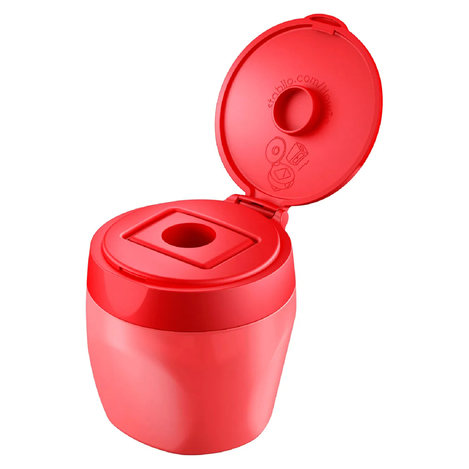 STABILO woody 3 in 1 Dosenspitzer, rot Bild 2