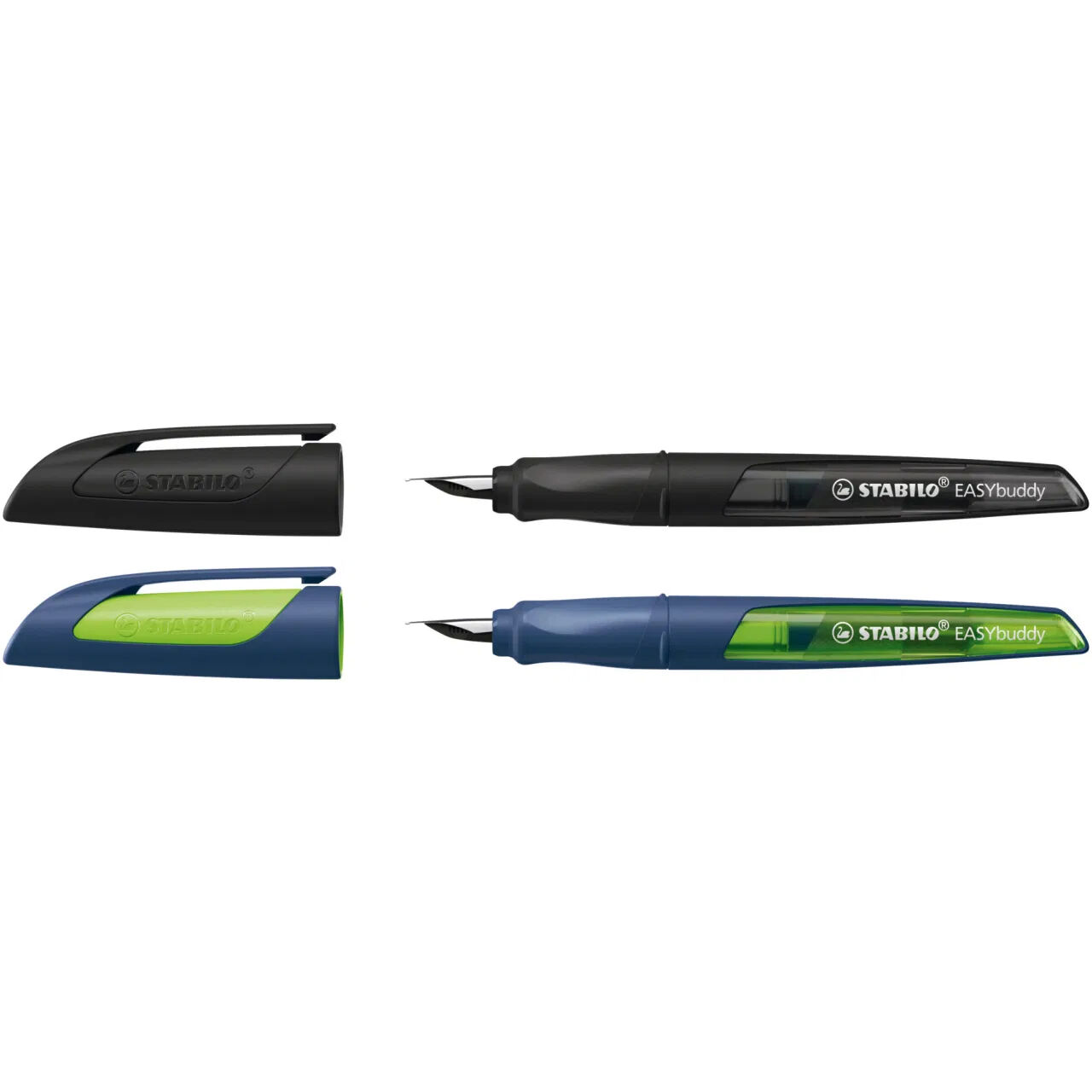 STABILO EASYbuddy, Ergonomischer Schulf�ller, Feder M, Twilight Schwarz Bild 4