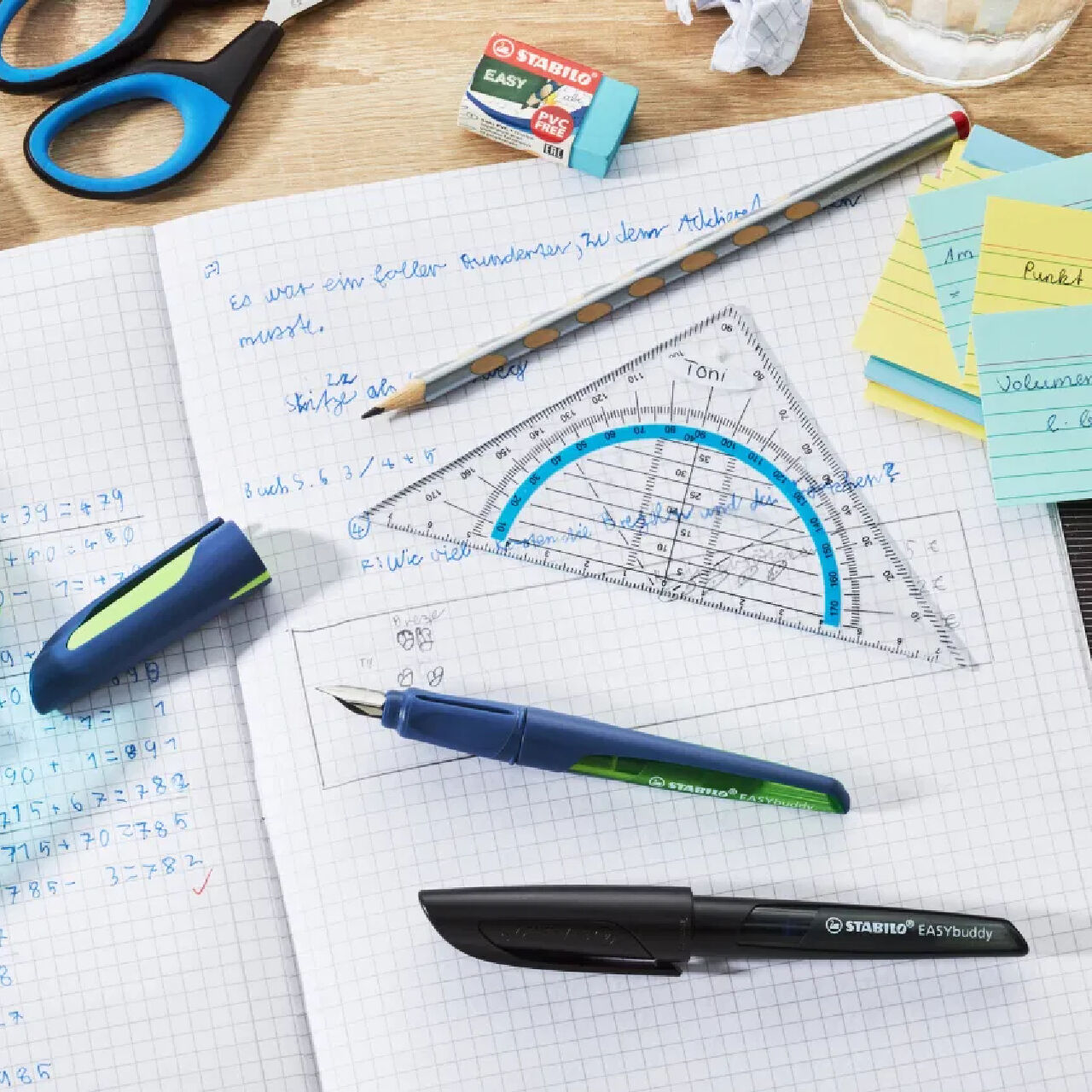 STABILO EASYbuddy, Ergonomischer Schulf�ller, Feder M, Twilight Schwarz Bild 5