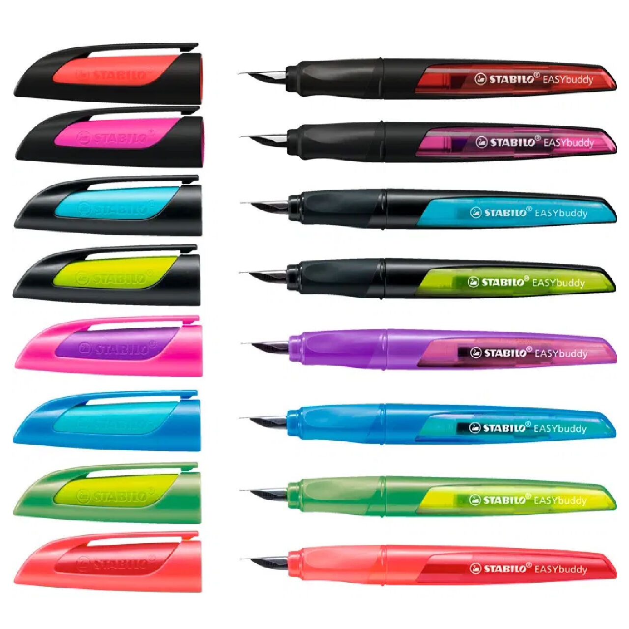 STABILO EASYbuddy, Ergonomischer Schulfller, Feder M, Schwarz/Limette Bild 5