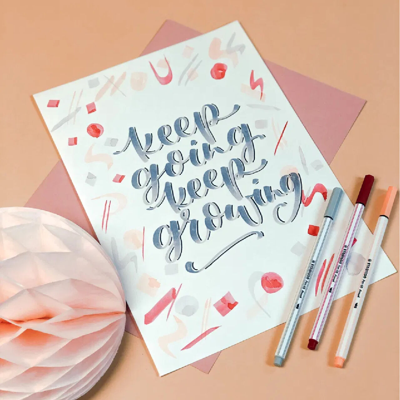 STABILO Brush Pen 68, Premium-Filzstift mit Pinselspitze, Purpur Bild 4