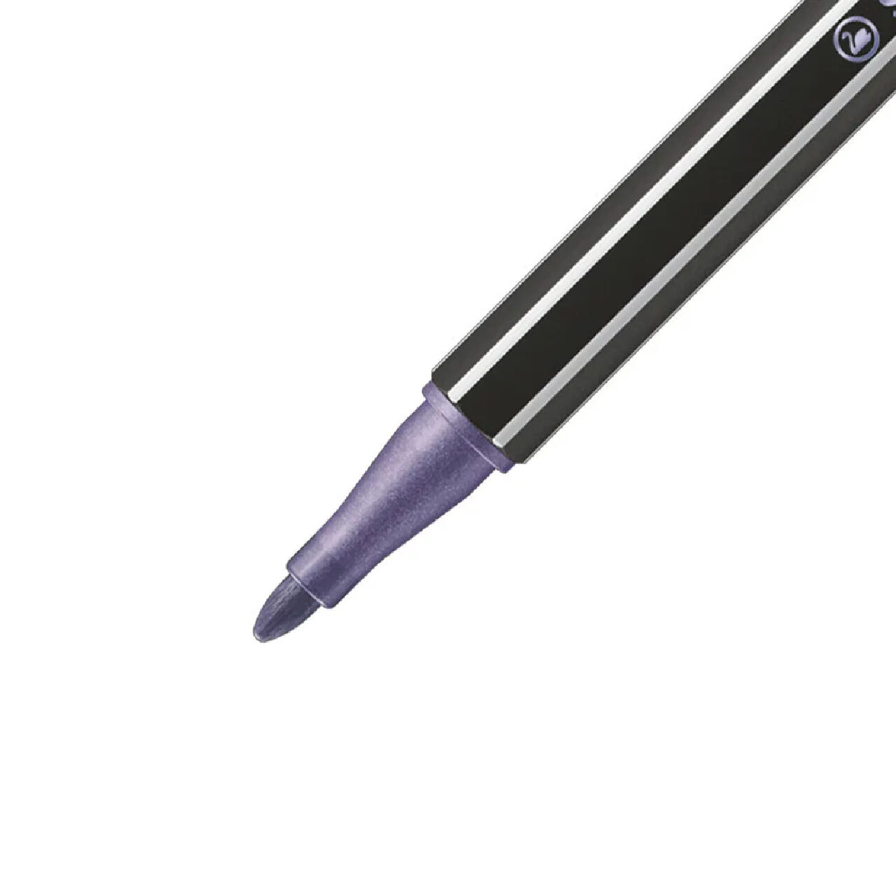 STABILO Pen 68, Premium-Filzstift Metallic, Violett Bild 2