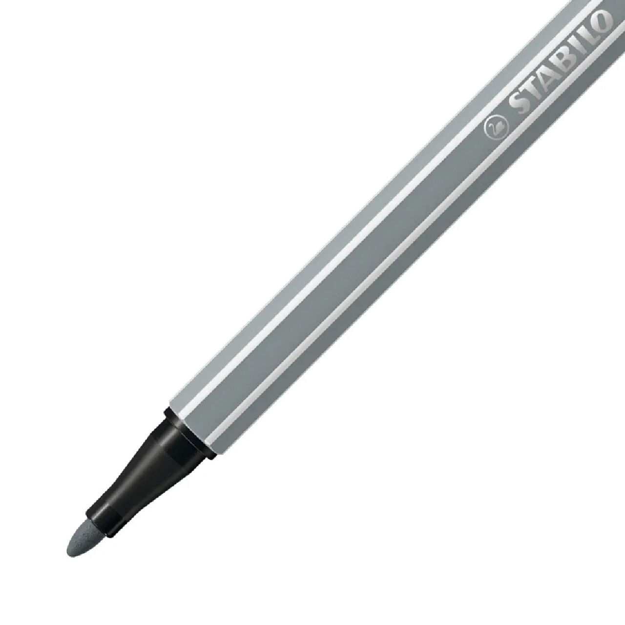 STABILO Pen 68, Premium-Filzstift, Mittelgrau Bild 2