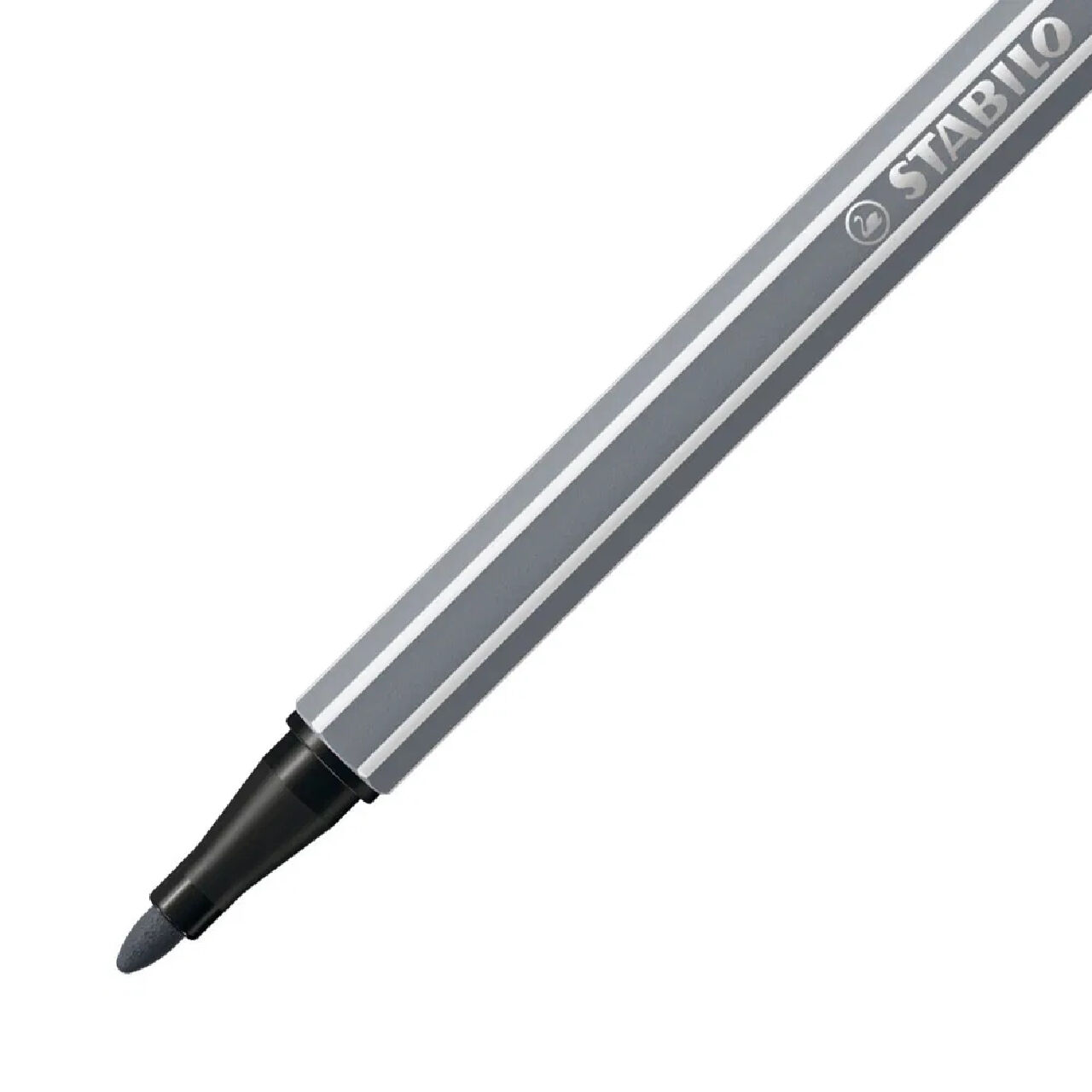 STABILO Pen 68, Premium-Filzstift, Dunkelgrau Bild 2