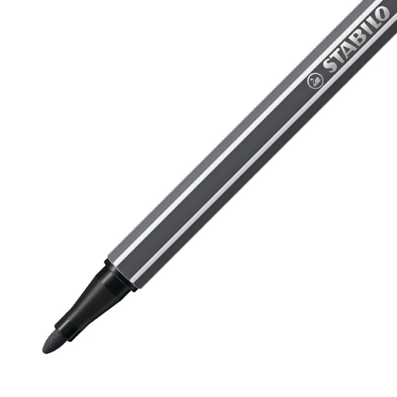 STABILO Pen 68, Premium-Filzstift, Schwarzgrau Bild 2