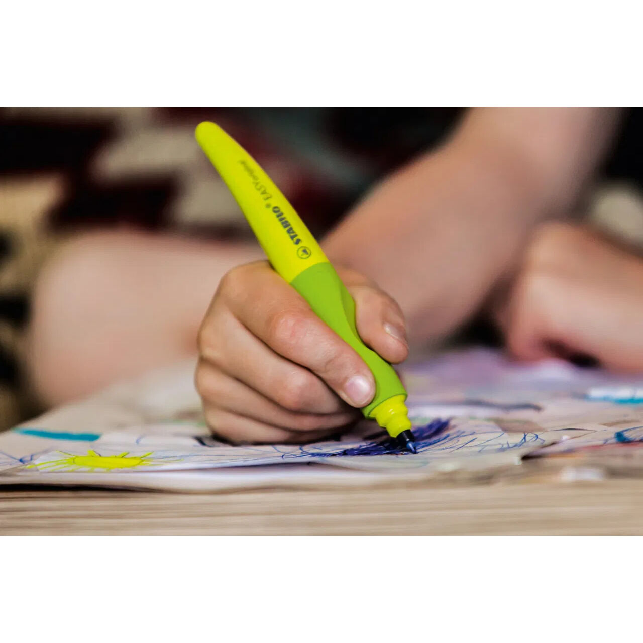 STABILO EASYoriginal, Ergonomischer Tintenroller fr Linkshnder, Blau Bild 3