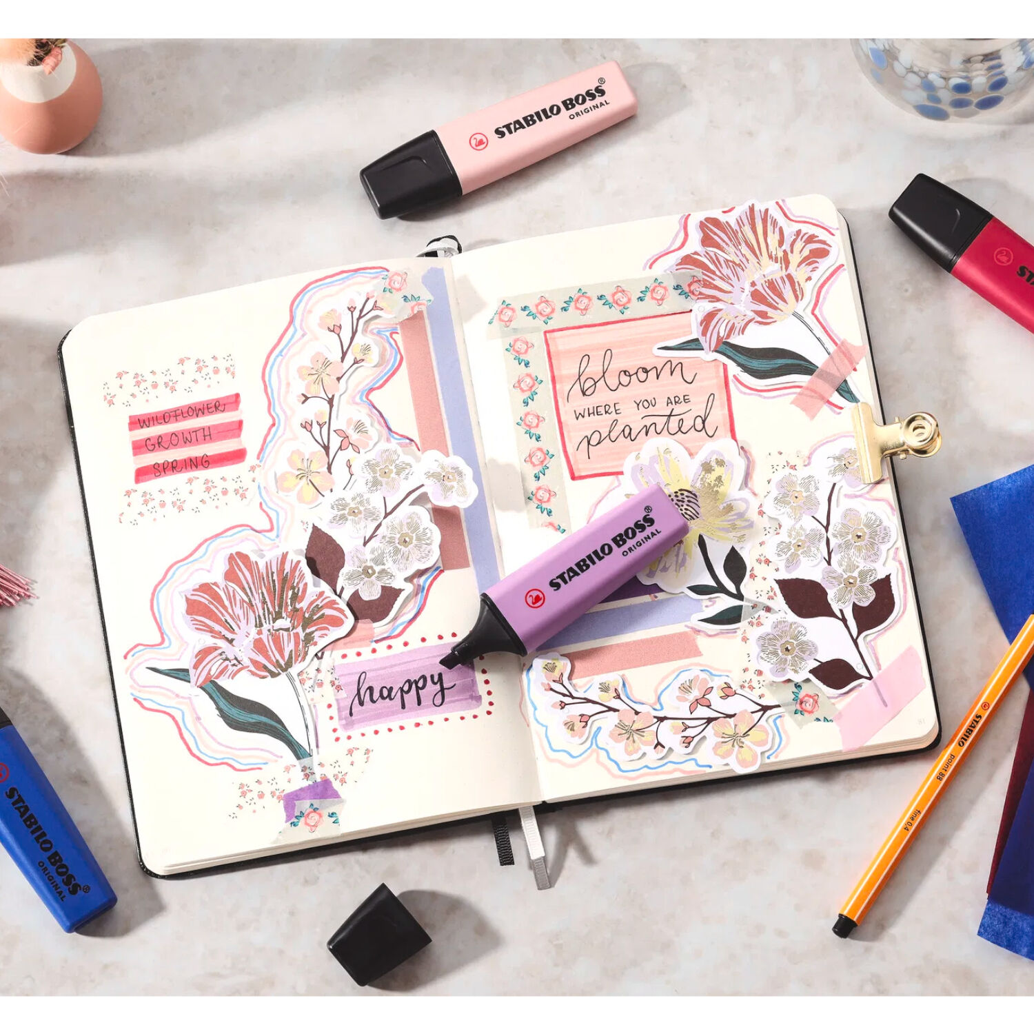 STABILO Textmarker Boss Original NatureColors Wildflower, Rouge Bild 4