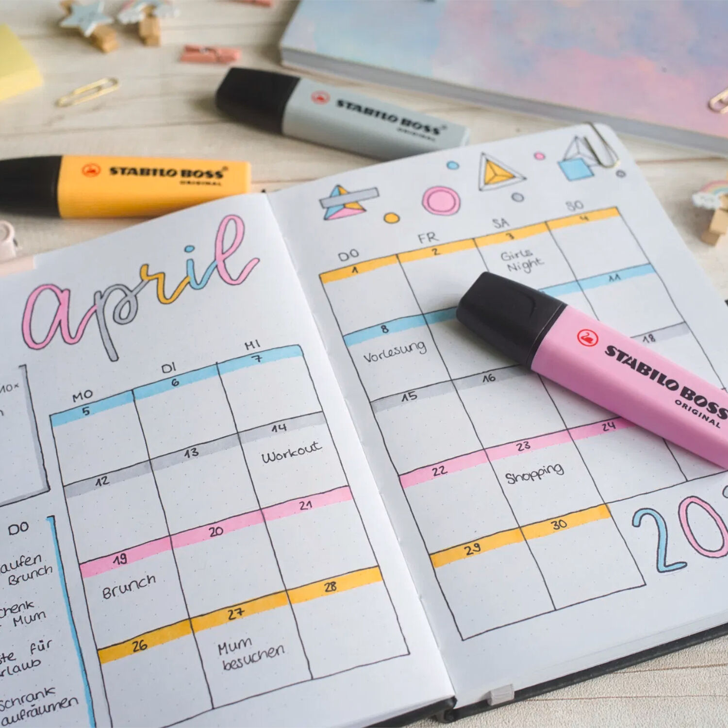 STABILO Textmarker Boss Original Pastel, 4er Etui Herbst Bild 3