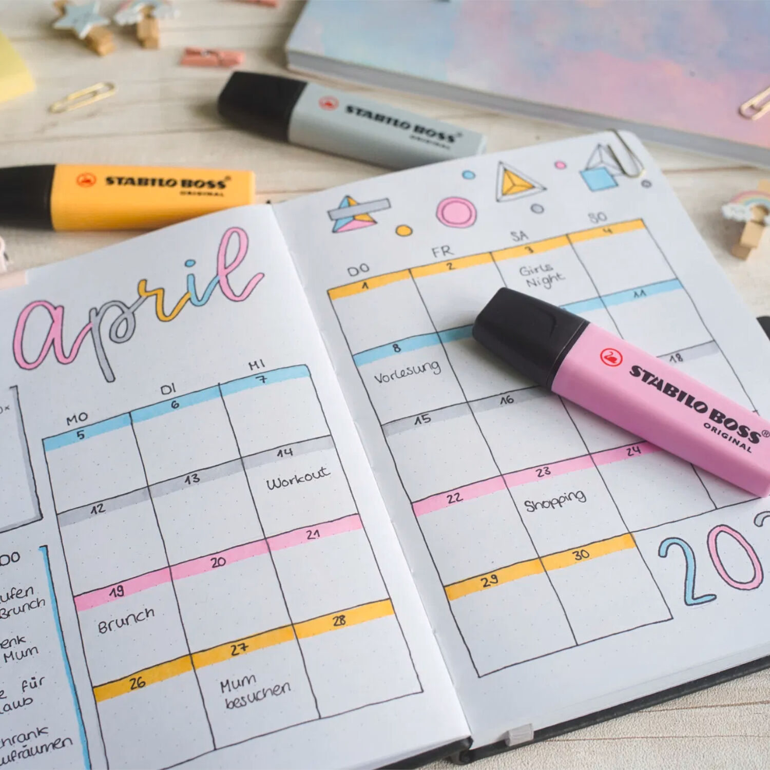 STABILO Textmarker Boss Original Pastel, Wolkenblau Bild 3