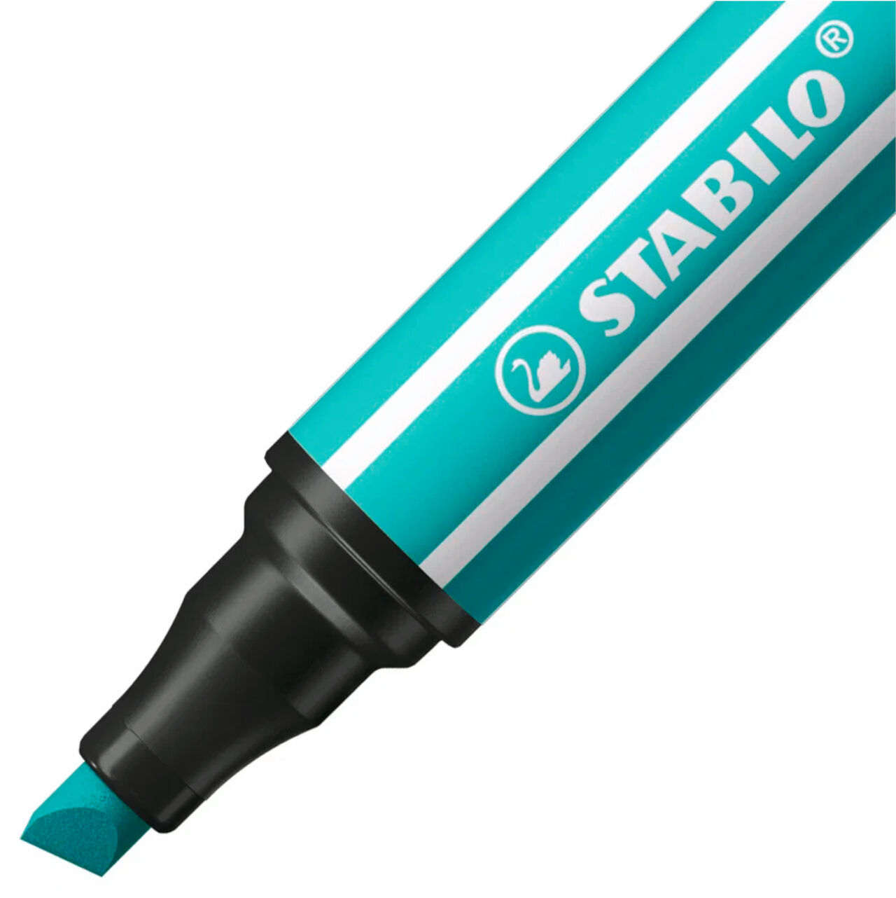 STABILO Pen 68 MAX, Premium-Filzstift mit Keilspitze, Eisgrn Bild 2