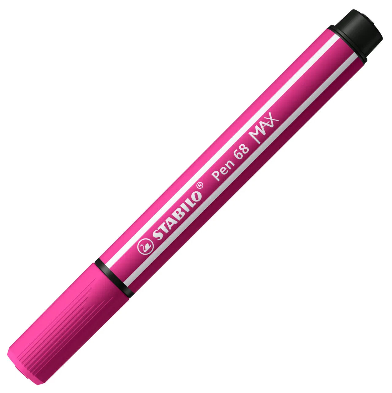 STABILO Pen 68 MAX, Premium-Filzstift mit Keilspitze, Pink