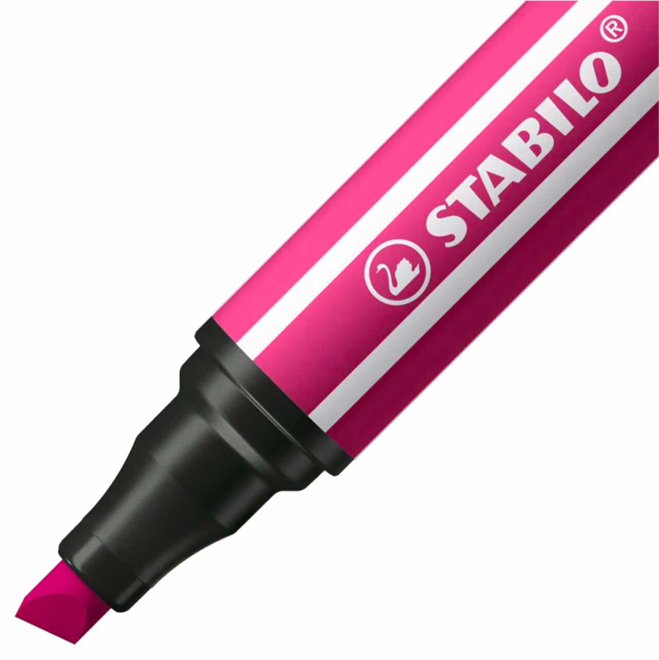 STABILO Pen 68 MAX, Premium-Filzstift mit Keilspitze, Pink Bild 2