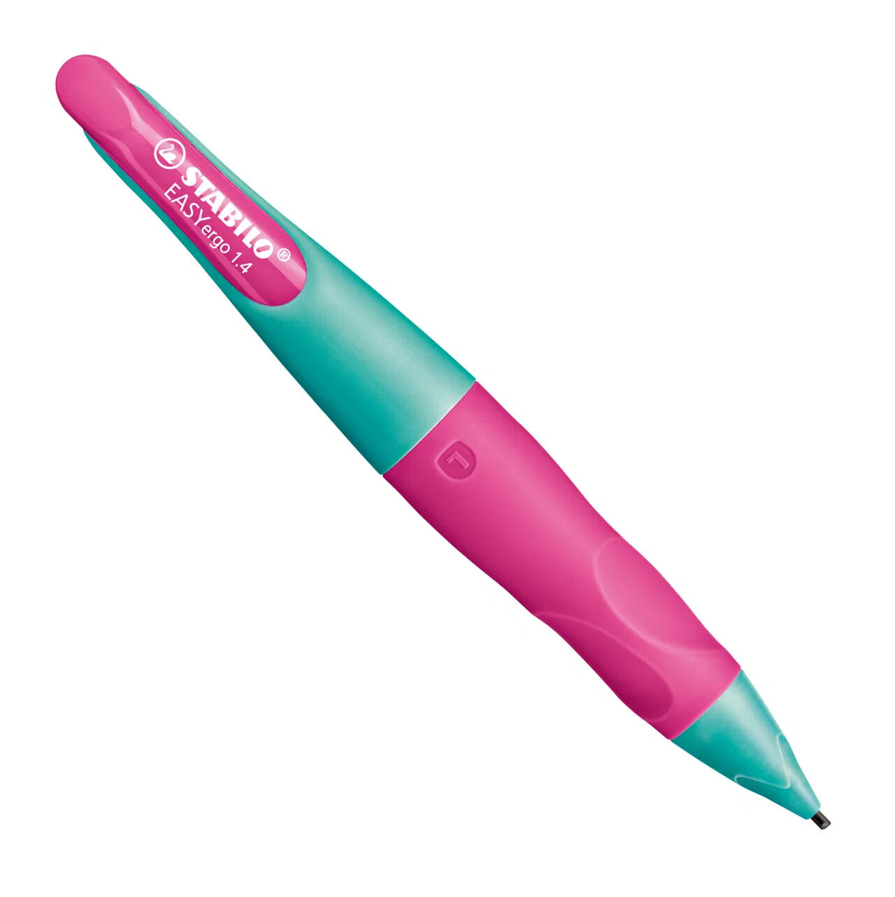 STABILO EASYergo 1.4, Ergonomischer Druckbleistift fr Linkshnder, Trkis/Neonpink