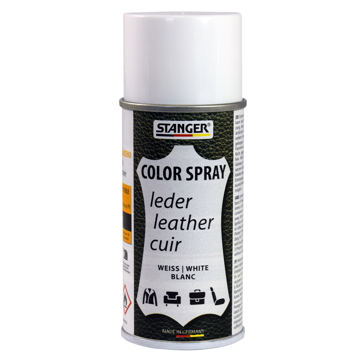 Ledercolor Sprhfarbe / Lederfarbe, 150 ml, Wei seidenglanz