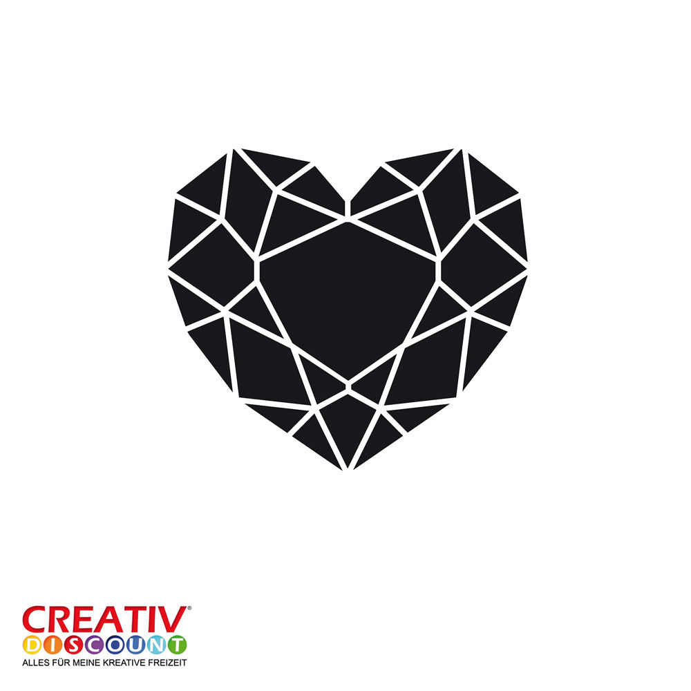 Universal Schablone Din A4 Herz Schablonen Schablonen Co Stoffmalerei Textiles Gestalten Produkte Creativ Discount De