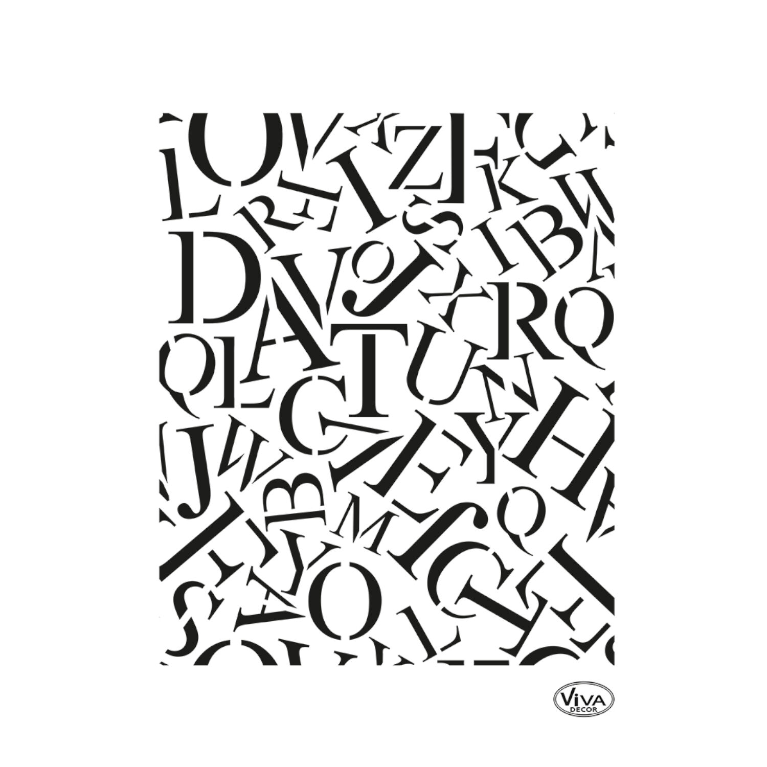 Schablone zum Malen Buchstaben