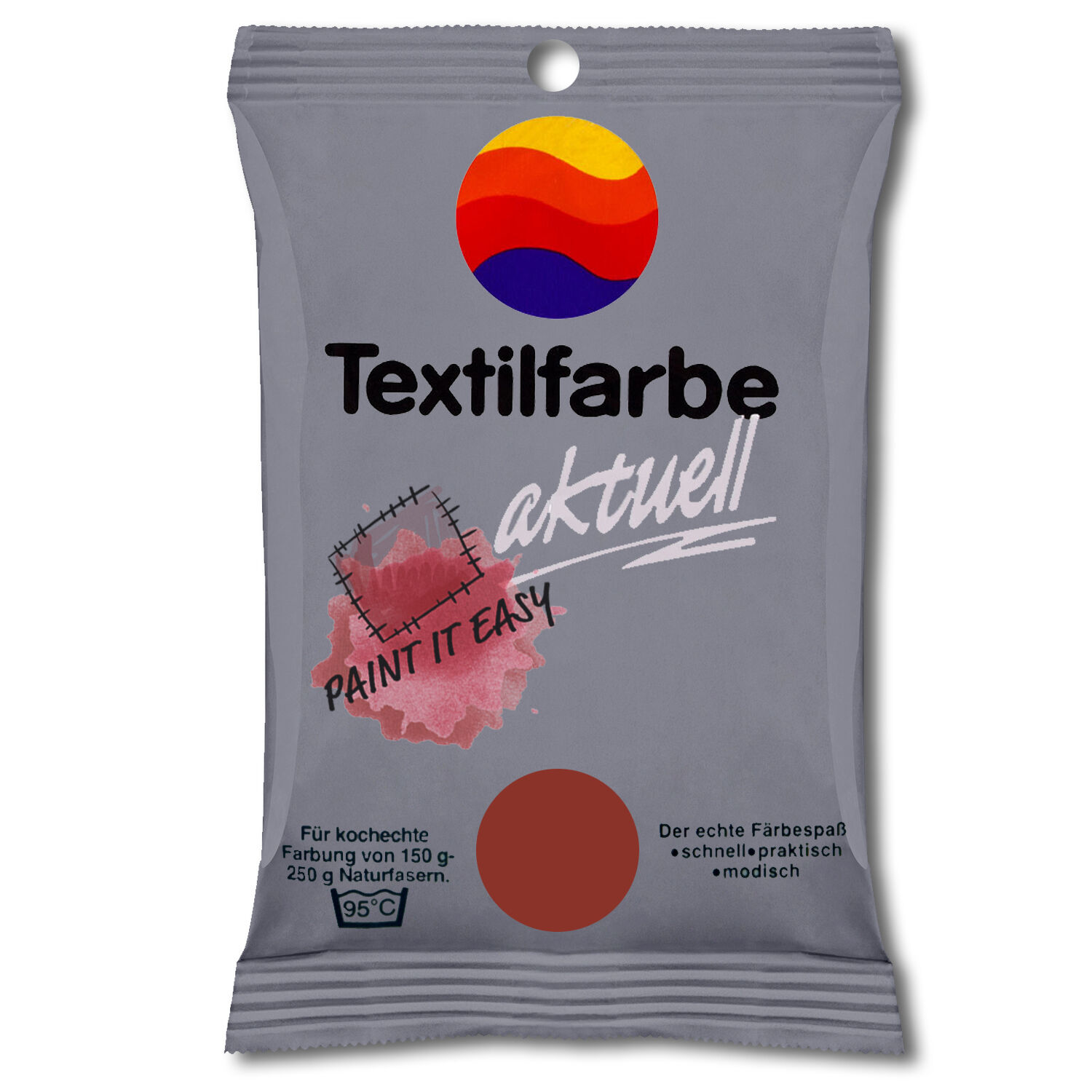 NEU PAINT IT EASY Batik- und Frbefarbe/ Textilfarbe aktuell, 10 g, Brandy