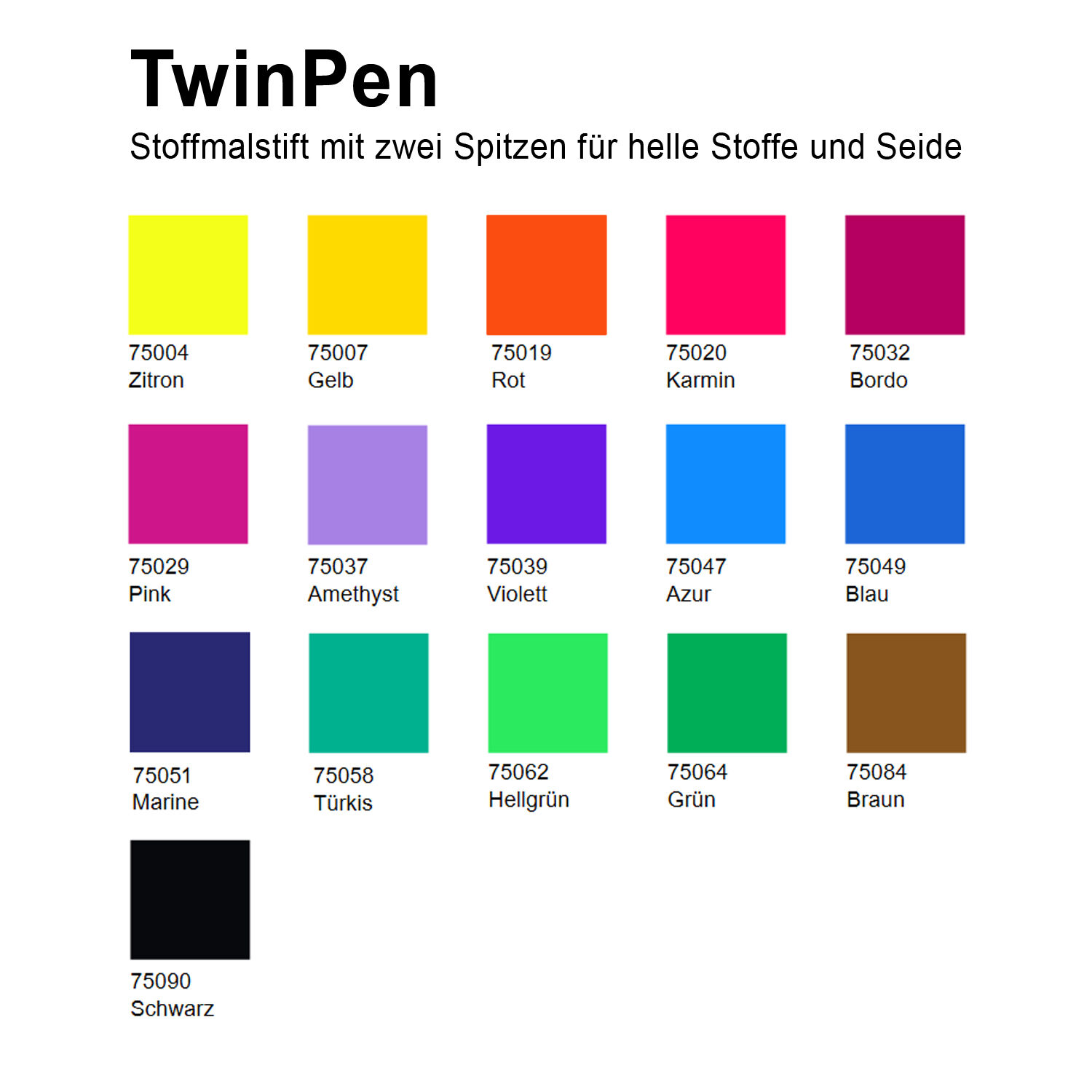 NEU PAINT IT EASY TwinPen / Textil- / Stoff- und Seidenmalstift, Karmin Bild 2