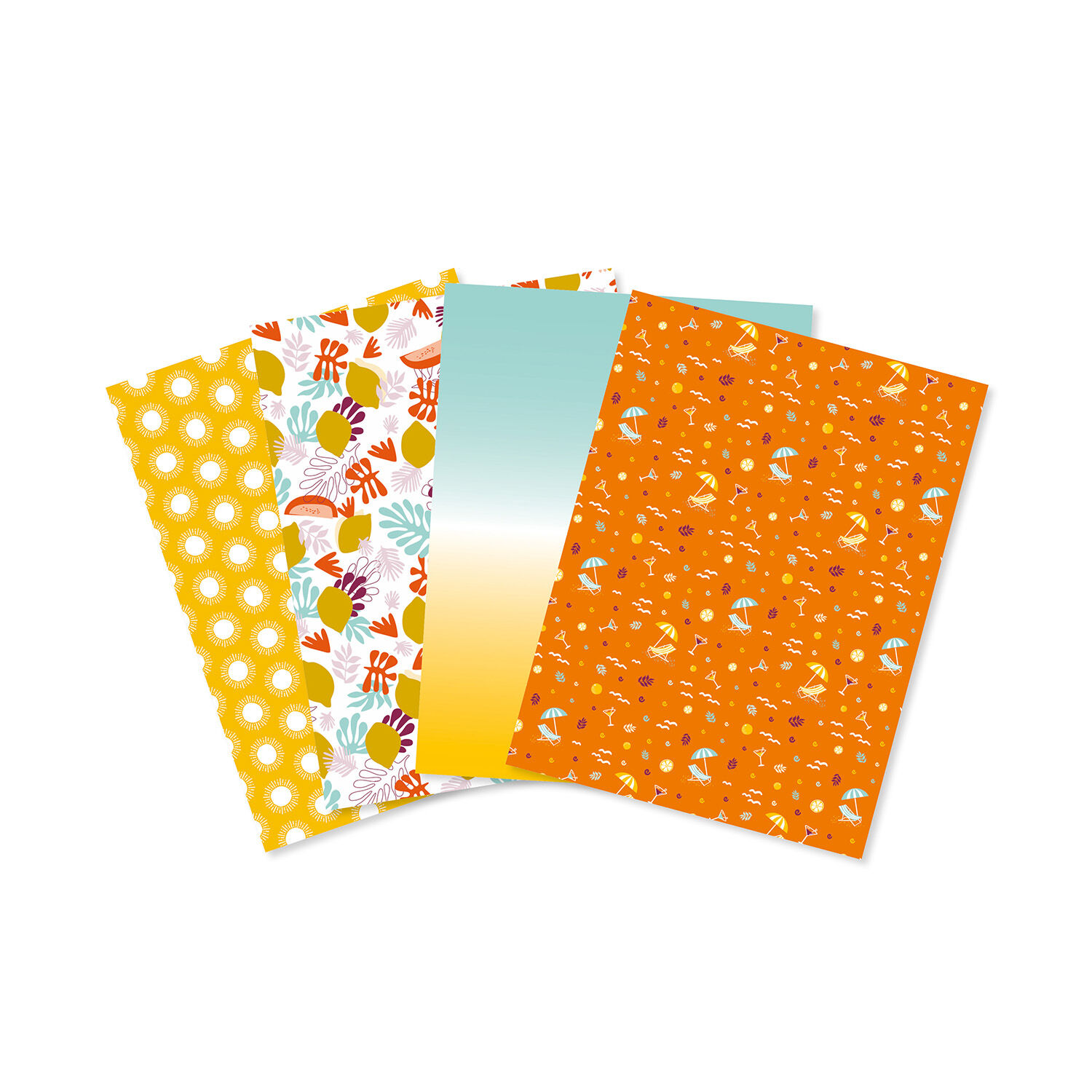 Decoupage- / Decopatch-Papier Pocket-Sortierung mit 4 Blatt Dcopatch-Papier 30x40 cm - DP034C sortiert Bild 2