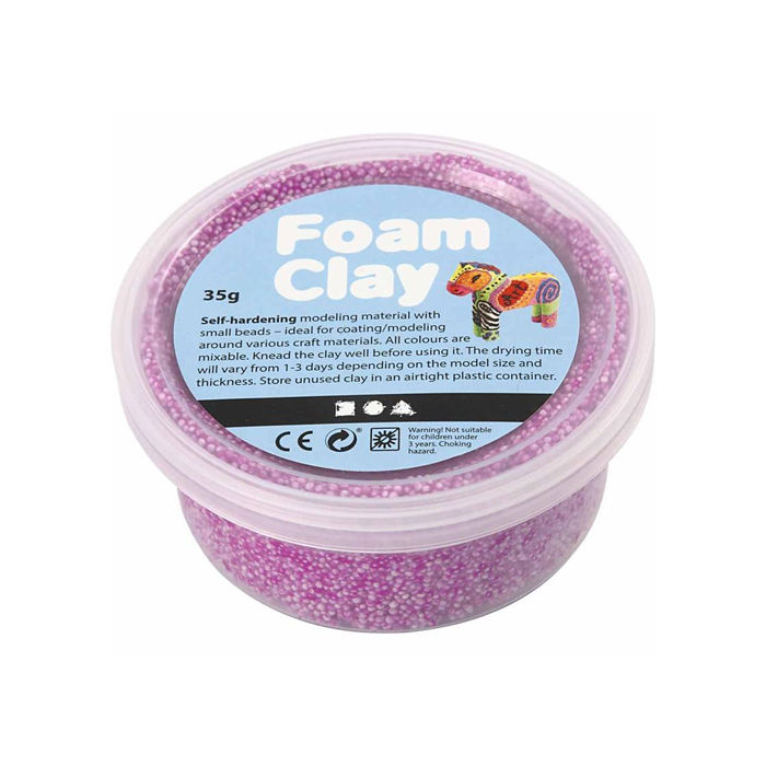 Foam Clay Modelliermasse, 35g, neonlila