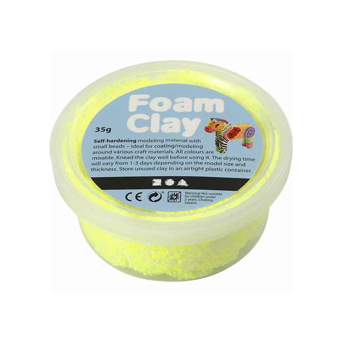 Foam Clay Modelliermasse, 35g, neongelb