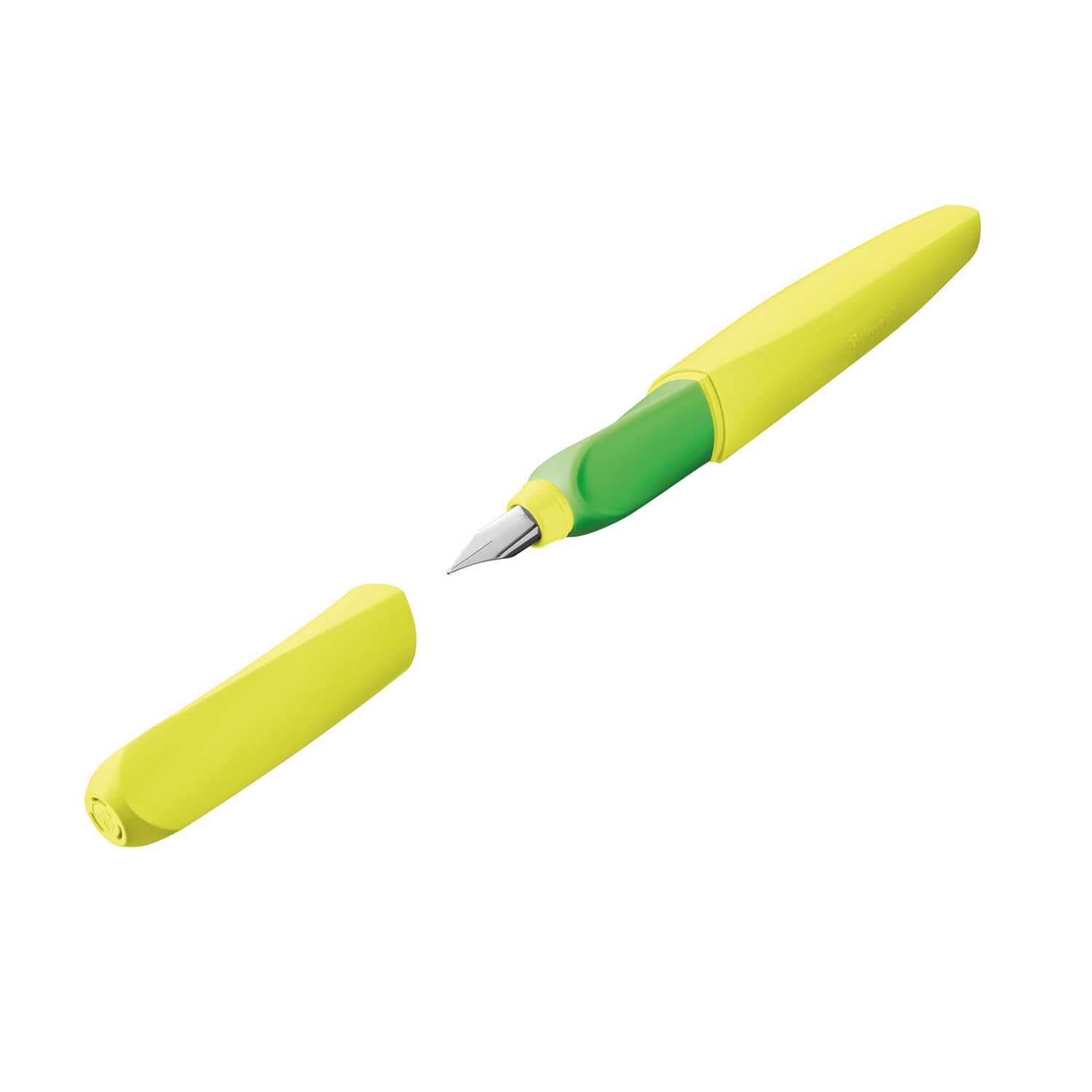 SALE Pelikan Twist F�ller f�r Rechts- und Linksh�nder, Neon Gelb, Feder M