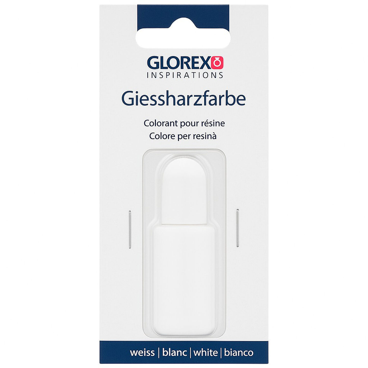 NEU Gieharz-Farbe, transparent, 10ml, weiss
