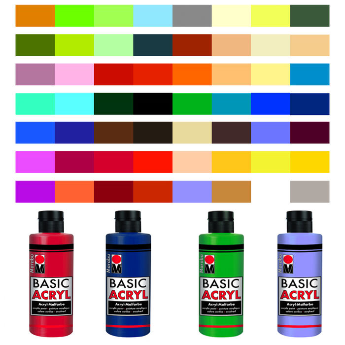 SALE Marabu Basic Acryl 80ml, Violett dkl. Bild 2
