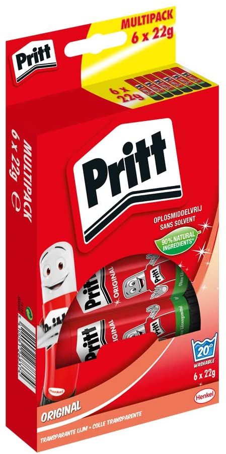 Pritt Klebestift Multipack, 6 x 22 g