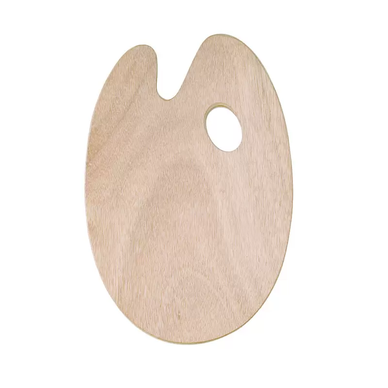 undefined | Holzpalette, oval, 5 mm, 18 x 27 cm