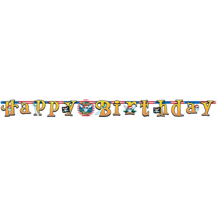 Girlande Happy-Birthday Pirat
