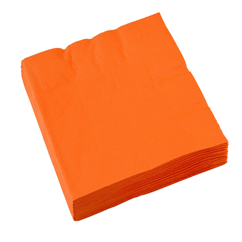 Servietten orange, 33 x 33 cm, 20 Stück