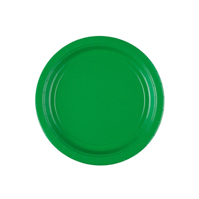 Teller grün, 22,8 cm, 8 Stk.