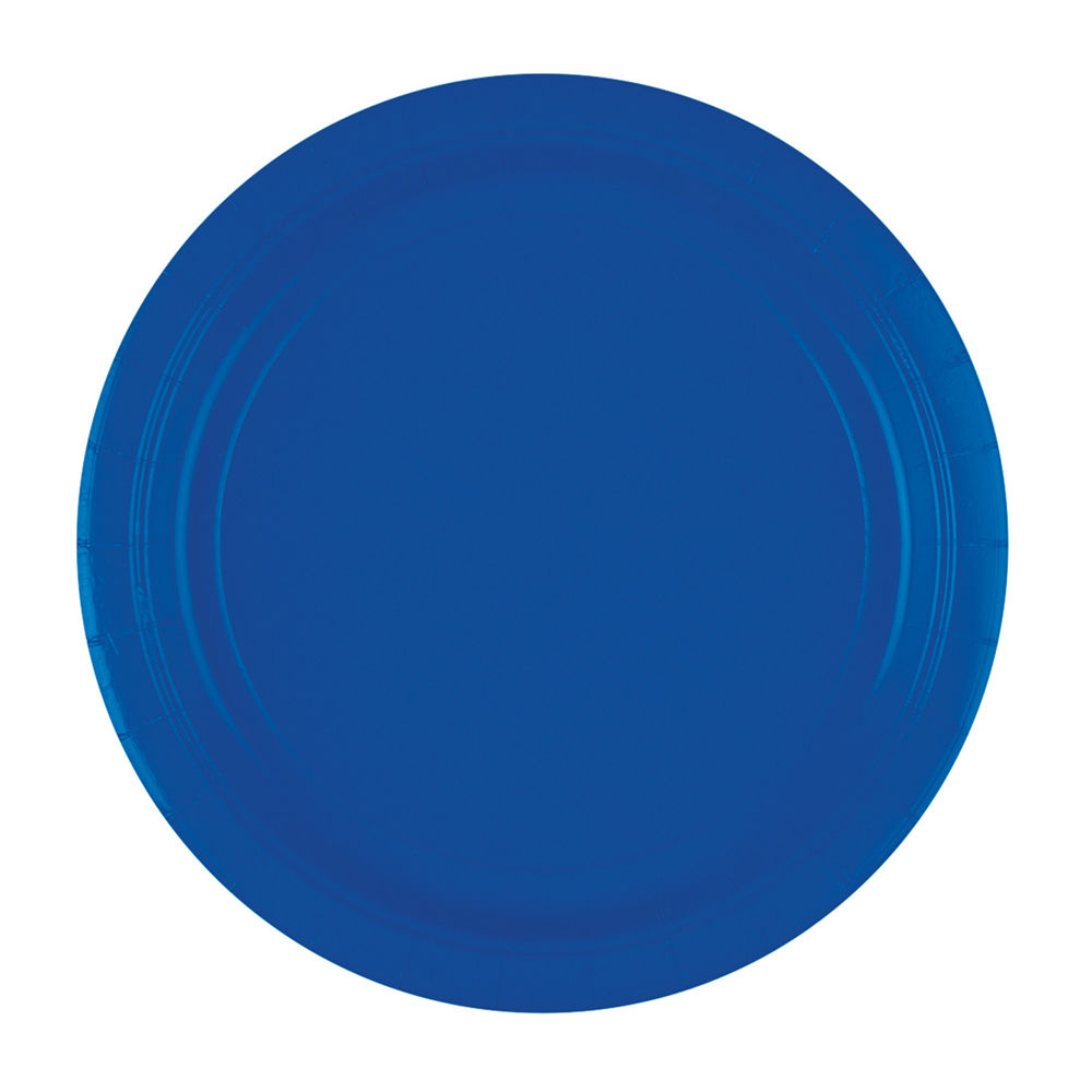 Teller blau, 22,8 cm, 8 Stück