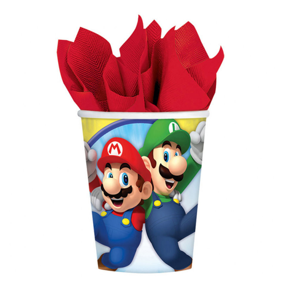 Becher Super Mario, 250 ml, 8 Stück