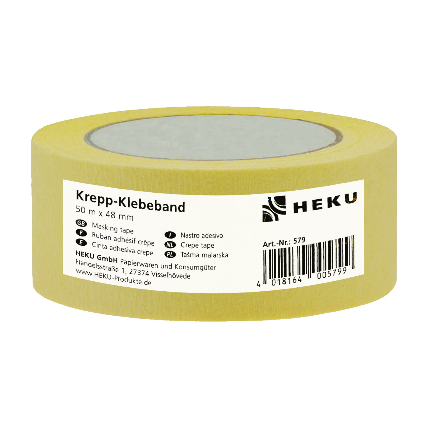 Heku Krepp- Klebeband, 4,8cm x 50m