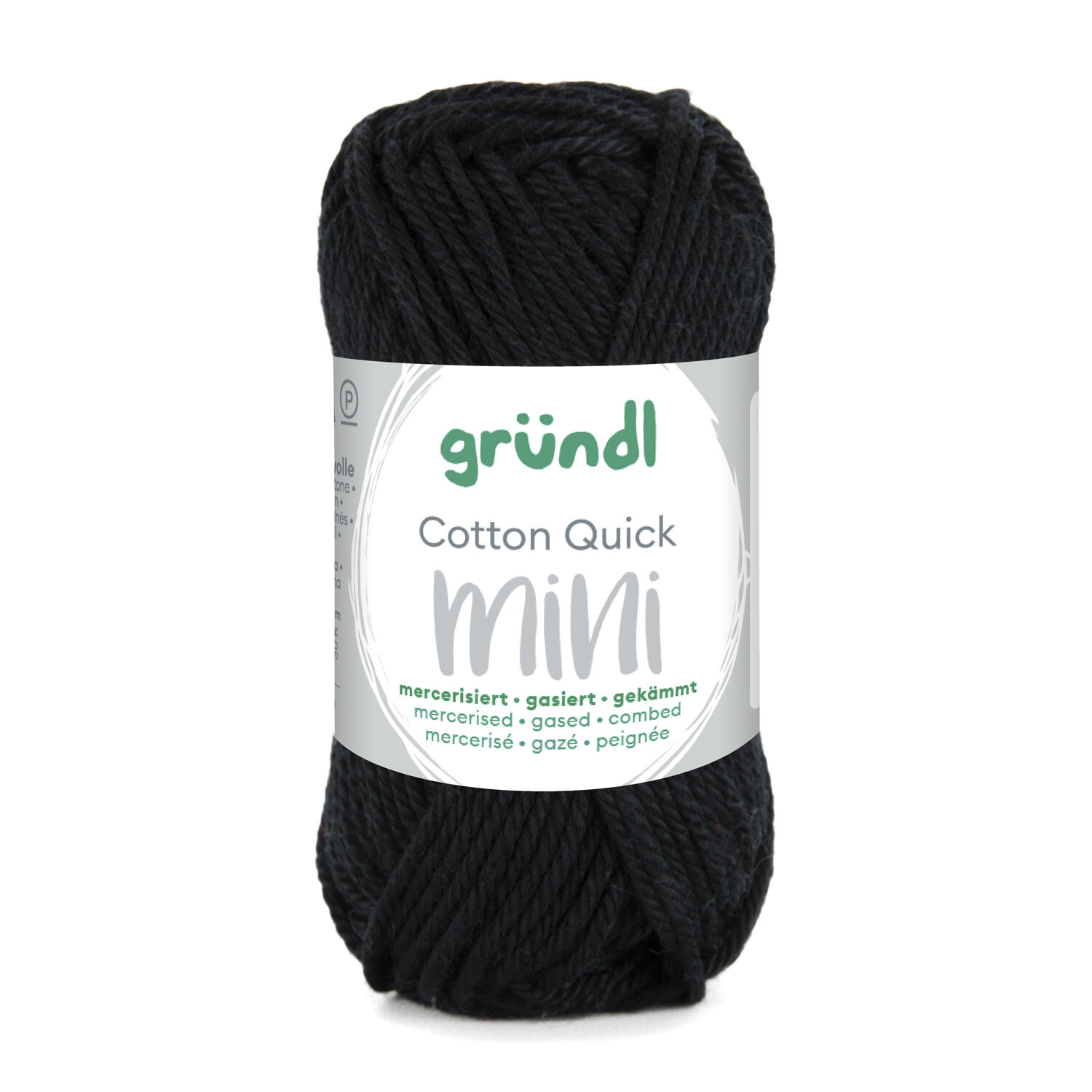 NEU Baumwollgarn / Hkelgarn, Cotton Quick Mini, 15 g, Schwarz