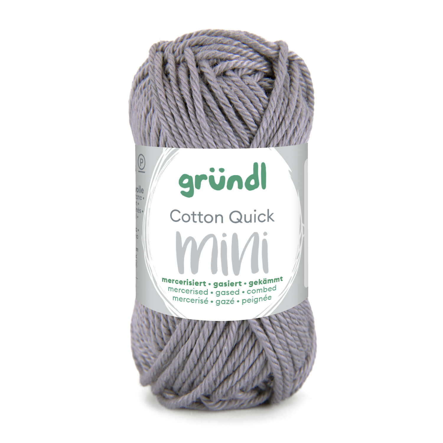 NEU Baumwollgarn / Hkelgarn, Cotton Quick Mini, 15 g, Silbergrau