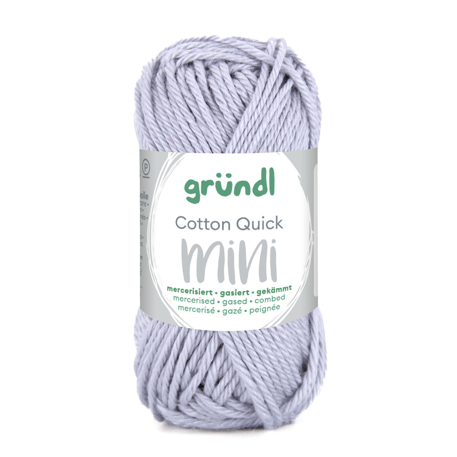 NEU Baumwollgarn / Hkelgarn, Cotton Quick Mini, 15 g, Hellgrau